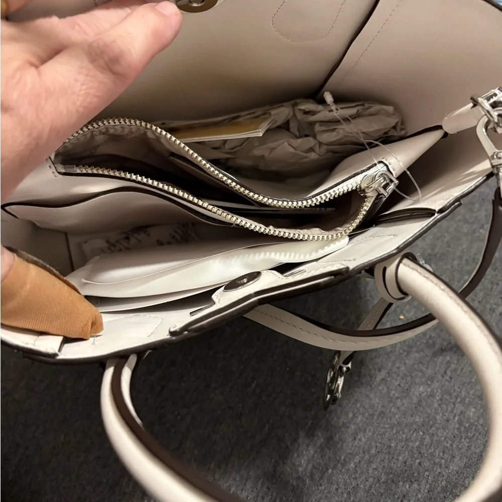 Michael Kors Cream Satchel Bag - Picture 5 of 6